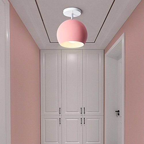 Lámpara de techo rosa E27 ideal para mesas de restaurante 6