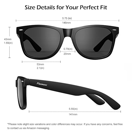Image of 4 Pack Polarized Sunglasses for Men and Women, Classic Black Frame with Colorful Temples, TAC UV400 Protection, Unisex Sunglasses for Driving Outdoor Use