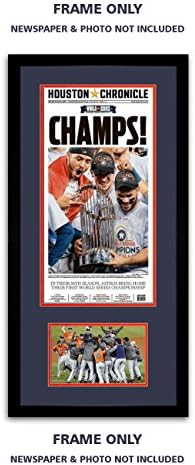 Houston Chronicle Newspaper & 8x10 Photo Frame - with Astros Colors Double Mat