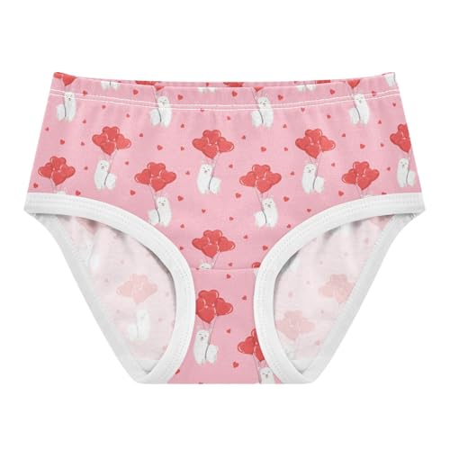 Girls' Underwear Llama Heart Cotton Stretch Comfort Toddler Panties