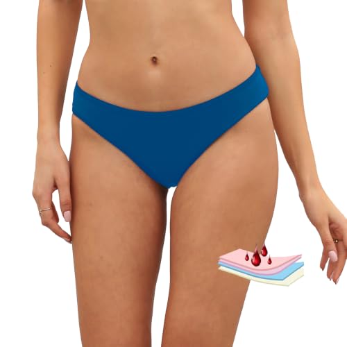 Image of Leoparts Period Swimwear Leakproof Bikini Bottoms Low Rise Swimuit Bottom Briefs for Teen Girls Women