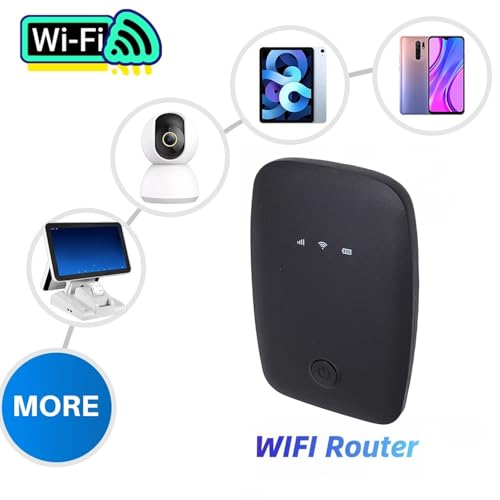 Image of 4G LTE Portable WiFi Router, Wireless Hotspot with Up to 150Mbps Speed for 12 Devices, with WPA WPA2 Encryption, for Phones Laptops Smart TVs