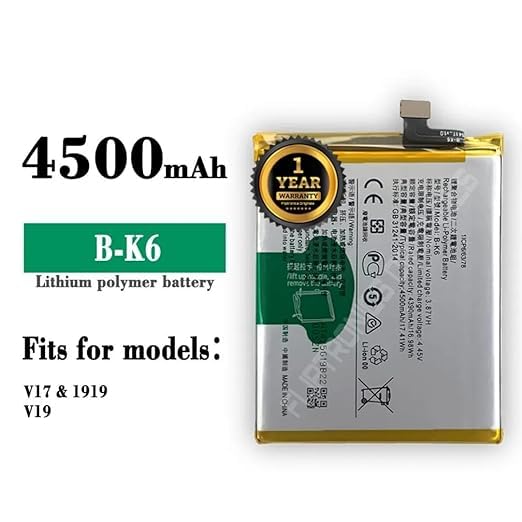 Image of B-K6 Battery for Vivo V17 /1919 / V19 Battery with 1 Year Warranty**** (I252)