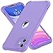 ORETECH Funda para iPhone 11, con [2X Protector de Pantalla] 360 Grados Anti-Choque y Anti-Arañazos Carcasa Protectora Militar Silicona Premium y Hard PC Case Antigolpe Cover para iPhone 11-Púrpura