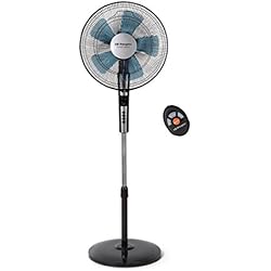 Orbegozo Bf 0140 Ventilador Box Fan Orbegozo Sf 0640 - Ventilador Silencioso De Pie Con Mando A Distancia, Temporizador, 2 Velocidades + Turbo + Silent, 65 W Negro