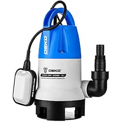 Triturador Fregadero Leroy Merlin DEKO Bomba de agua sumergible eléctrica de 400 W con interruptor de flotador y flujo máximo de 8000L / H para riego de piscinas, bañeras y jardines