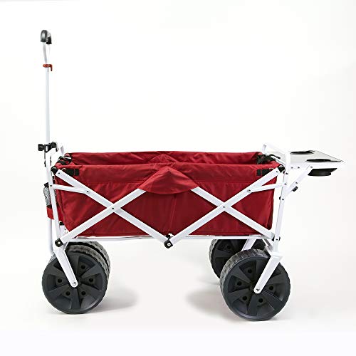 Mac Sports Heavy Duty Collapsible Folding All Terrain Utility Beach Wagon Cart