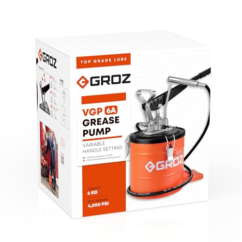 Image of GROZ V Series Bucket Grease Pump 6 KG,12 Months Warranty, VGP /6A