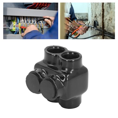 Conector de cable múltiple aislado de 2 puertos aluminio y cobre para energía de -45 a 90 grados 6