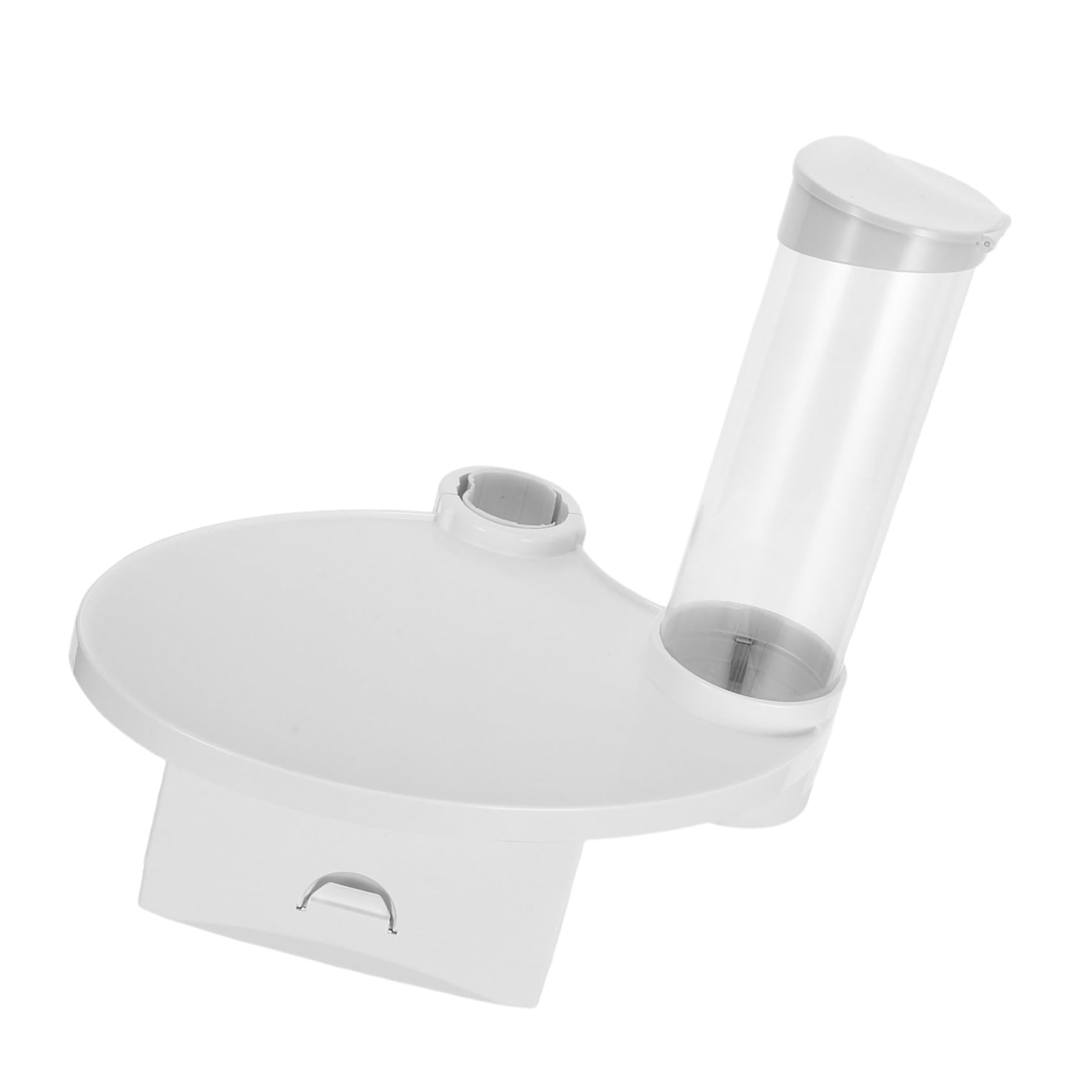 Organizador de Dentales Equipos de Plástico Blanco | Bandeja Utilitaria con Dispensador y Portavasos, Integración con Caja de Pañuelos, Salas de Procedimiento y Clínica