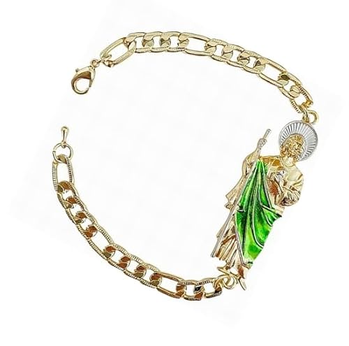 �����b�L �����_�`�F�[�� ID�u���X���b�g ���f�B�[�X �����Y Esclava San Judas Oro Laminado�A���L�V�J���}�j���f�T�����_�XTadeoJewelry, One Size, ����, ��΂Ȃ��B