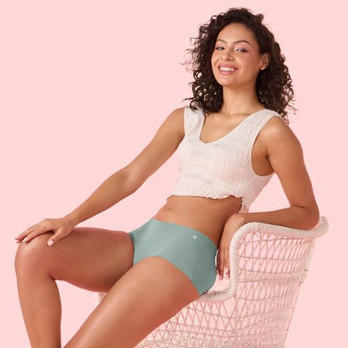 Image of Enamor Innovations Invisi, All Day Comfort, Mid Waist Boyshorts Panty for Women - No Visible Panty Lines, Breathable, Sweat Wicking, Free Cut, Full Coverage - PS40