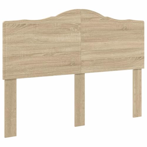 vidaXL Tête de lit Chêne Sonoma Bois d'ingénierie, Tête de lit Moderne, Design rectangulaire, Meuble épuré, déco Durable pour Chambre, Finition Bois
