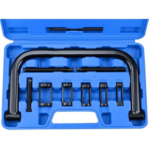 BTSHUB 10pcs Valve Spring Compressor Engine Vehicle Compression Clamp Tool for Motorcycle, ATV, Car Cover
