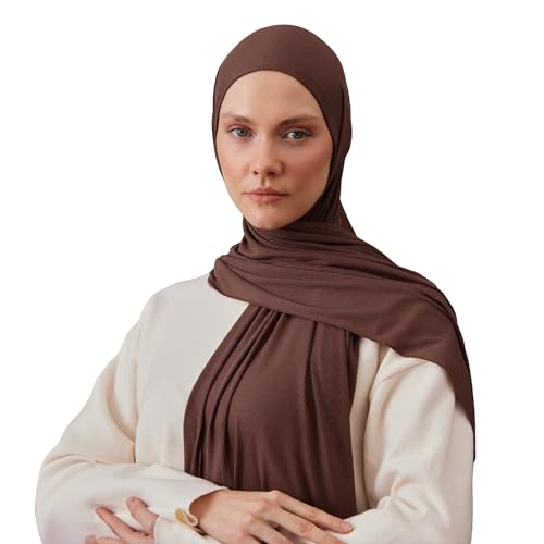 Modest Ribbed Jersey Hijab | For Muslim Women Head Scarf Wrap Hijabs