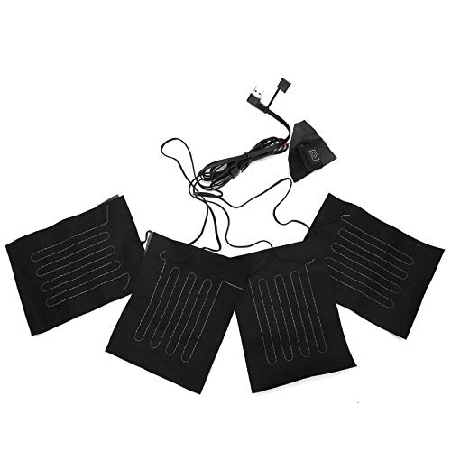 Coussinets chauffants USB électriques réglables pour vêtements