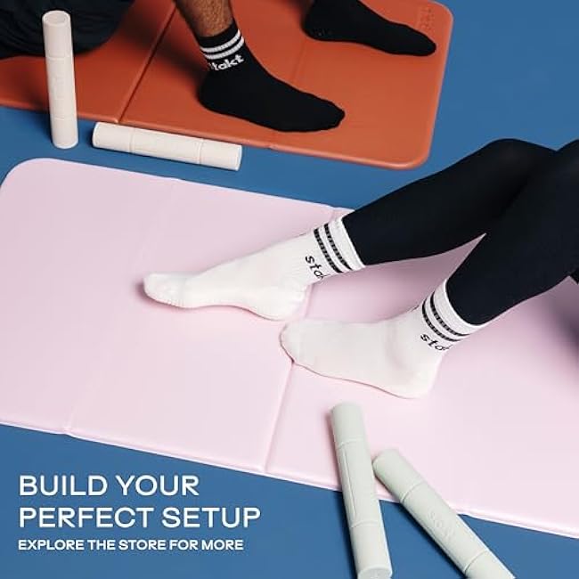 Stakt - Hand Weights, Adjustable Dumbbells, Compact Workout Equipment, Ideal for At Home & On-the-Go Use (2-4-6-Pounds)