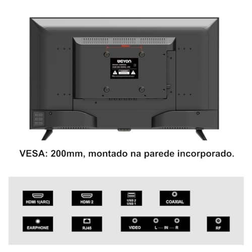 Smart Tv 24 Led Hd Weyon Android Tv Hdmi Usb Wifi 100/240v