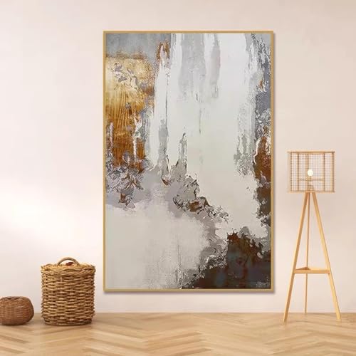 Impression sur toile abstraite pour décoration murale de salon contemporain