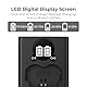 K&F CONCEPT NP-W235 mit LED-Anzeige Dual Slot Ladegerät, Micro USB und Type-C Dual Port Kompatibel mit Fujifilm X-T5, X-T4, GFX 100S, X-H2S, GFX 50S II, VG-XT4 USB Datenkabel Akku-Ladegerät