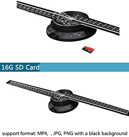 Miniatura 8 de Ventilador holograma 3D de 16.5 pulgadas con soporte