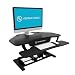 VersaDesk Power Pro Corner - 36" Electric Height-Adjustable Standing Desk - Sit to Stand Desktop with Keyboard and Mouse Tray - Black
