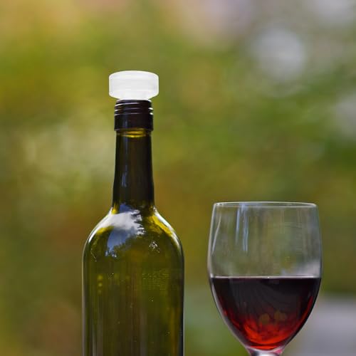 Bouchons de verre de vin Uonlytech transparents aspect cristal pur