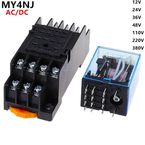 Relais de temps MY4N 24V à indicateur LED pour commutation simultanée 4NO 4NC - 2
