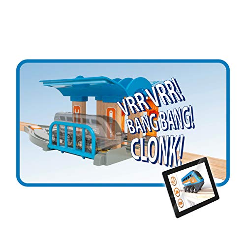 BRIO World 33975 Smart Tech Sound Waschstraße mit Werkstatt - Zubehör für die BRIO Holzeisenbahn - Interaktives Spielzeug empfohlen ab 3 Jahren – Bild 5