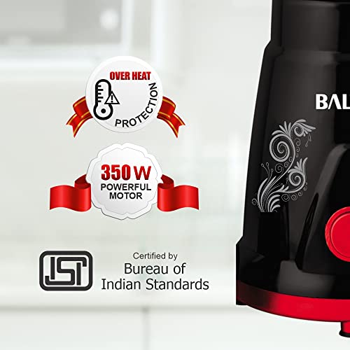 Image of Baltra Nutrimax Blender Mixer /Smoothie & Shake Maker | 2 Years Warranty, Stainless Steel Assembly, 2 Blade Set (Wet Blending & Dry Grinding)