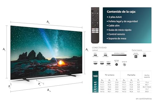 Miniatura 10 de Philips 55pus7609 Smart Tv 4k Led - Pantalla De 55 Pulgadas Con Plataforma Titan Os Pixel Precise Ultra Hd Y Sonido Dolby Atmos, Funciona Con Alexa Y Con De Voz De Google - Gris Antracita