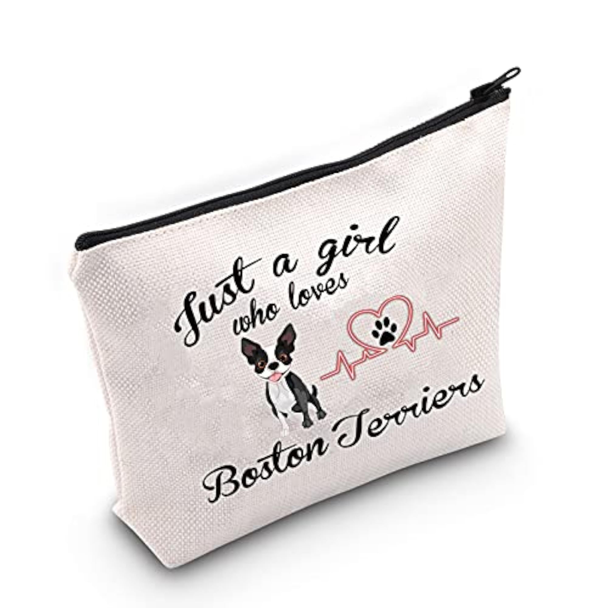 Boston Terrier Makeup Bag, Travel Toiletries Pouch