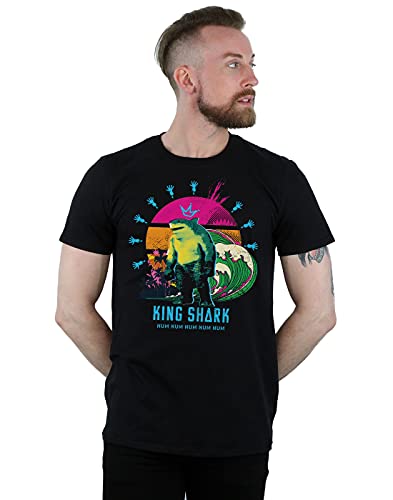 DC Comics Men's The Suicide Squad King Shark T-Shirt Black XX-Large