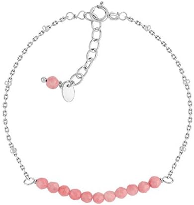 MATY - 0656429 - Bracelet argent 925 perles corail : Amazon.fr: Bijoux