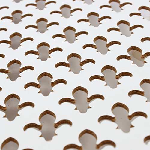 Décor PARIS (Fleur de Lys) Plaque perforée en MDF Made in Germany - 122 x 61 cm - pour revêtement de radiateur, panneau de porte, grille d'aération ou paravent