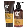 Every Man Jack Men's Beard + Face Wash & Scruff Face Lotion Set - Subtle Sandalwood Scent - Naturally Cleanse, Hydrate, and Soothe Your Beard & Skin