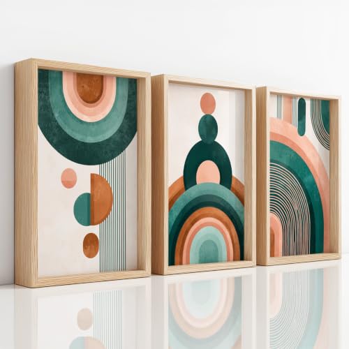 Lienzos geométricos abstractos 20 x 30 sin marco para renovar la estética de tu dormitorio