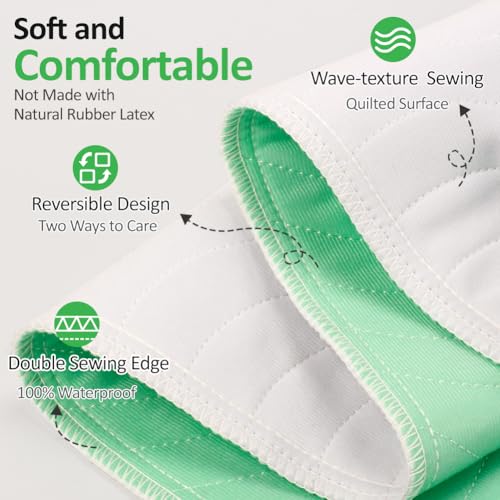 Image of Washable Underpads 36 inchx36 inch(2 Pack) - Dual-Sided & Ultra-Thick, Heavy Duty Waterproof Nursing Pads Incontinence Bed Pads, Reusable Washable Pee Pads for Dogs, Diaper Changing & Adults Pads