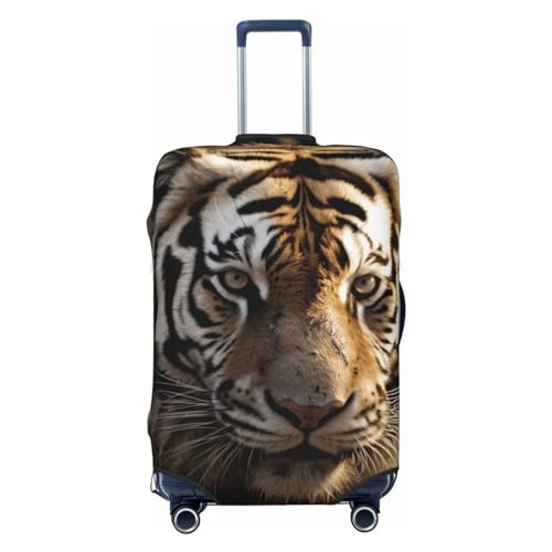 Travel Luggage Cover Elastic Anti-Scratch Suitcase Protector Washable Travel Suitcase Cover Animal Tiger Luggage Protector Fits 18-32 Inch Suitcase