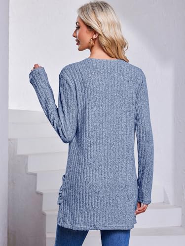 Long Cardigan for Women Open Front Lightweight Cardigan Sweaters Long Sleeve Fall Winter Outerwear with Pockets4