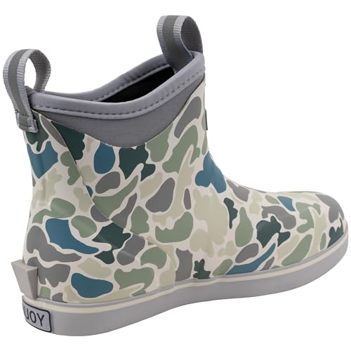 Image of Buoy Boots Women's Waterproof Ankle Rain Boots, Rubber Deck & Fishing Boots | Neoprene Lining, EVA Foam Insole, Slip-Resistant Non-Marking Outsole for Comfortable Traction on Boats, Farms & Wet Ground