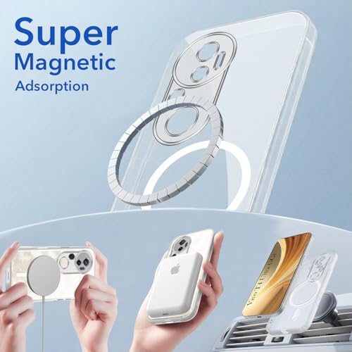 Image of Jkobi Lifetime Anti-Yellow MagSafe Compatible Clear Back Cover Case for Vivo T4 Ultra (Sleek Hard Crystal | Shockproof and Camera Protection)