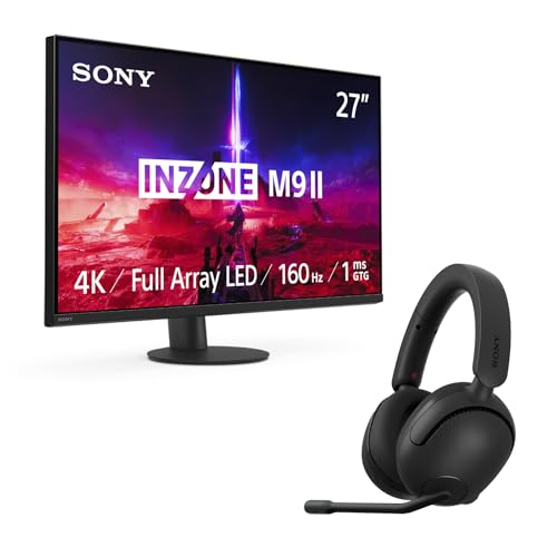 Sony INZONE H5 Wireless Gaming Headphones, Black INZONE M9