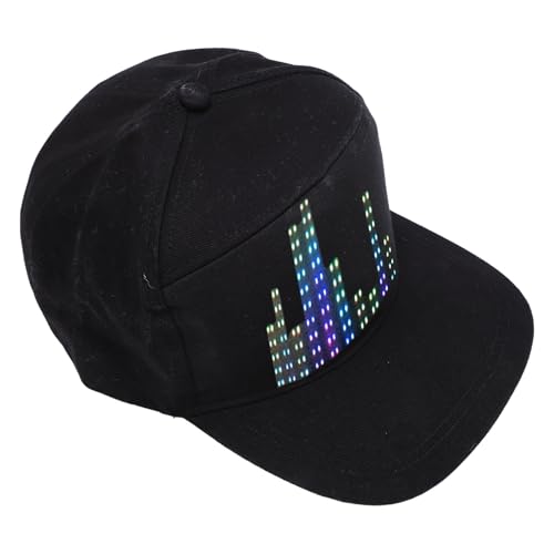 Chapeau écran LED application Bluetooth message réglable coton