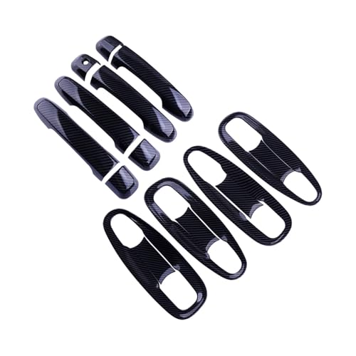 Protection poignée portière anti-rayure look carbone pour Land Cruiser Prado
