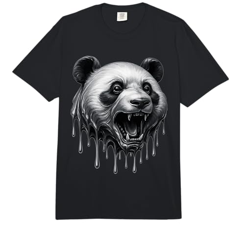 Melting Panda Dripping Tattoo Artwork Fierce Bear Graphic Comfort Colors