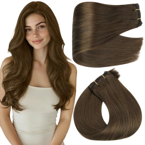 Image of Full Shine Weft Hair Extensions 24 Inch 105G Double Weft Remy Hair