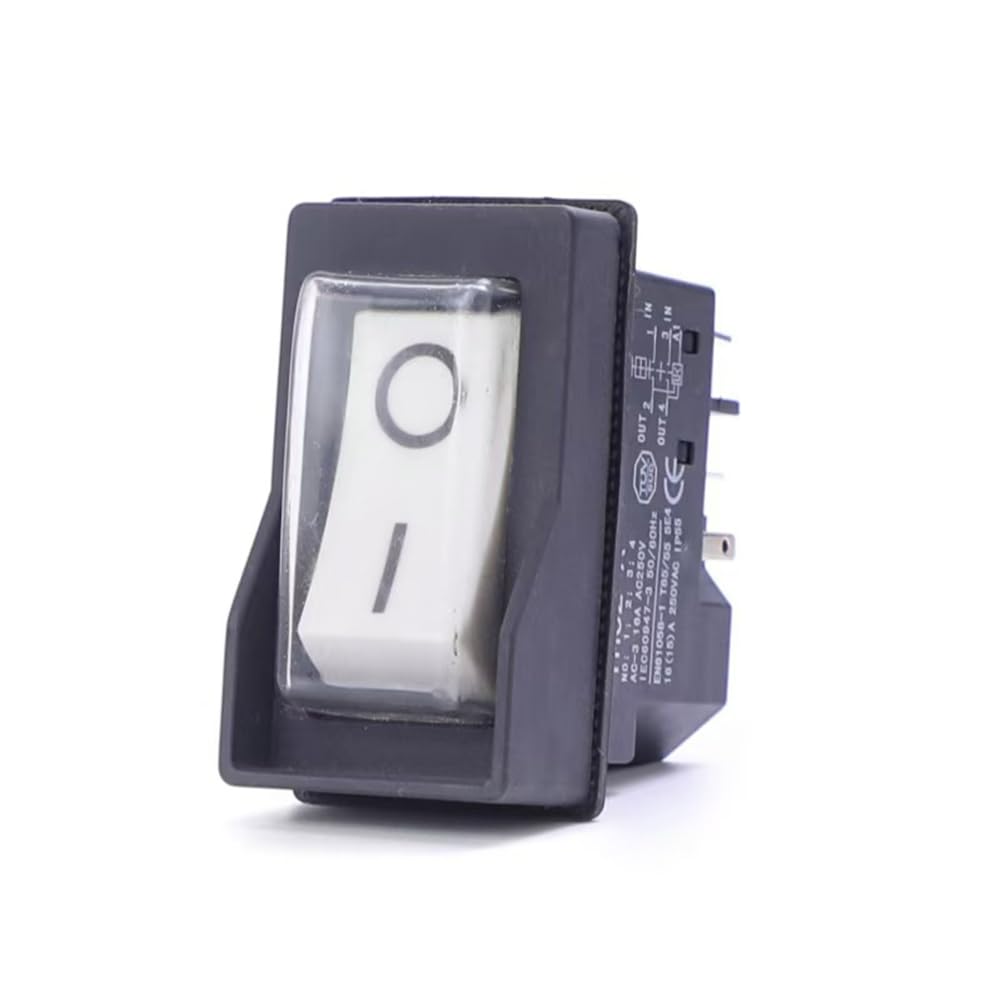 Flaroey Black Yh02-A Electromagnetic 5Pin Waterproof Overload Protection Switch For Brake Car Washer