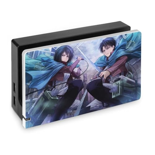 Switchドック ケース 進撃の巨人 Switch用ドックカバー かわいい キャラクター Switchベースカバー 衝撃吸収 薄型 防塵 装着簡単 スイッチ保護ケース 耐久性が良い 全面保護 スイッチベース