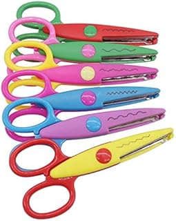 Set of 6 Zig Zag Scissors (Multicolor)